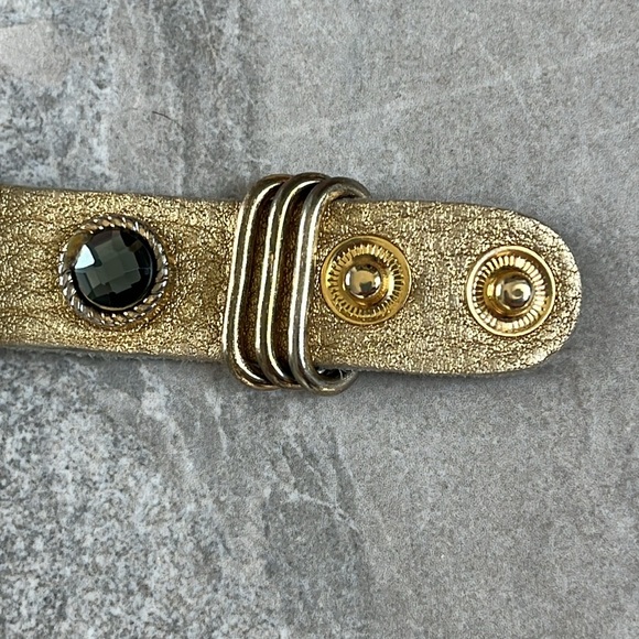 Cuff Faux Leather Adjustable Strap Bracelet - Picture 4 of 7